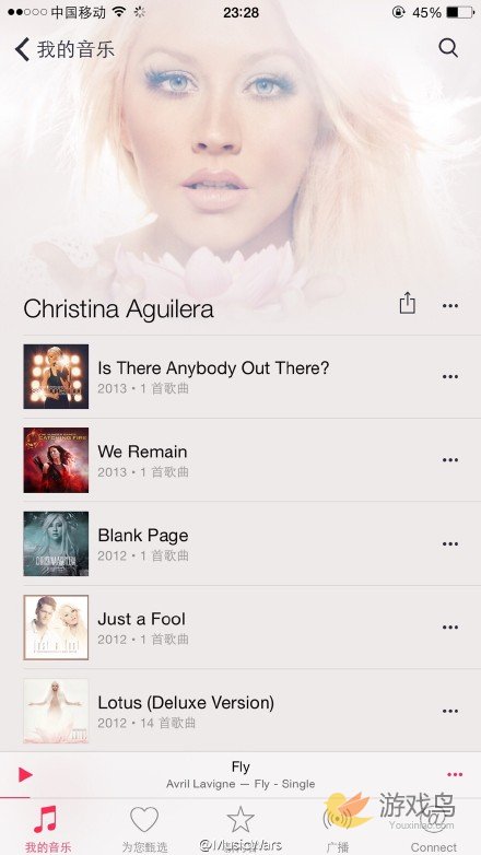 iOS8.4美轮美奂音乐界面欣赏 3个月免费试听
