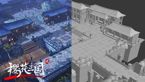3D全景主城系统 《樱花三国》精魂二测玩法