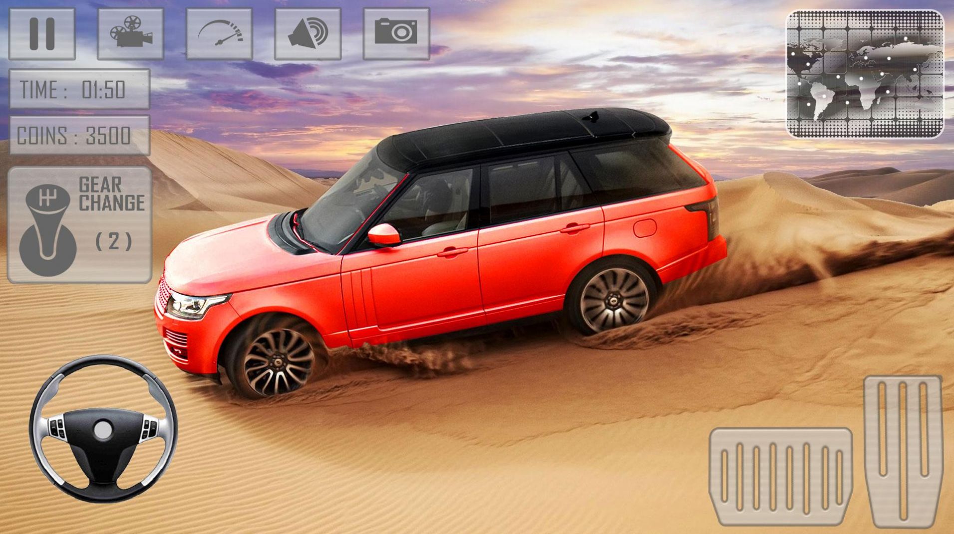 沙漠越野四驱车游戏安卓版（4x4 Offroad Desert Drive Game）图片1