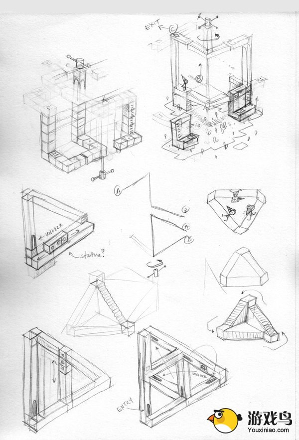 《纪念碑谷》游戏空间结构如何设计的?图片7