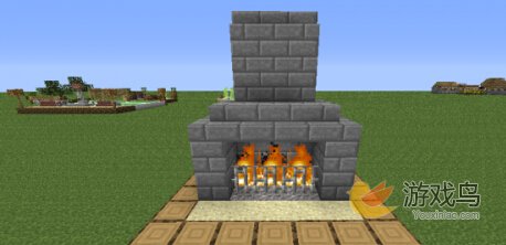 我的世界客厅装饰家具壁炉制作方法[多图]图片2