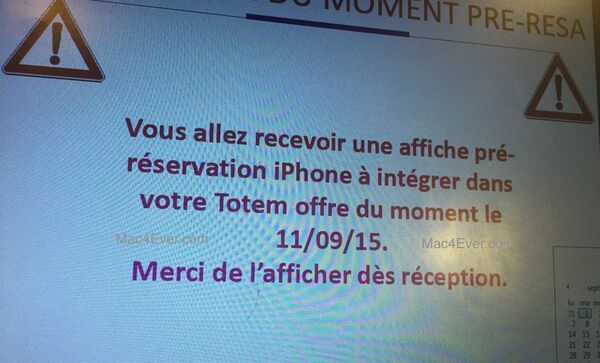 法国运营商曝光iPhone 6s预约时间：9月11日[图]图片1
