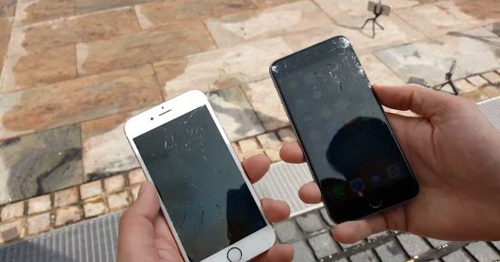 苹果iPhone 6s对比山寨iPhone 6s跌落测试[视频][多图]图片2