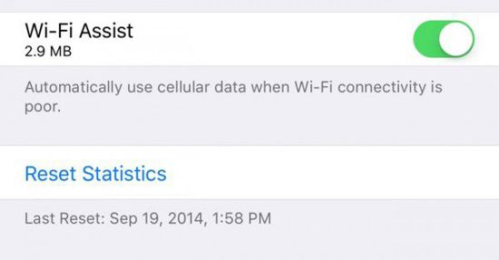 iOS9.3测试本 WiFi助理明确标识出耗费流量[图]图片1